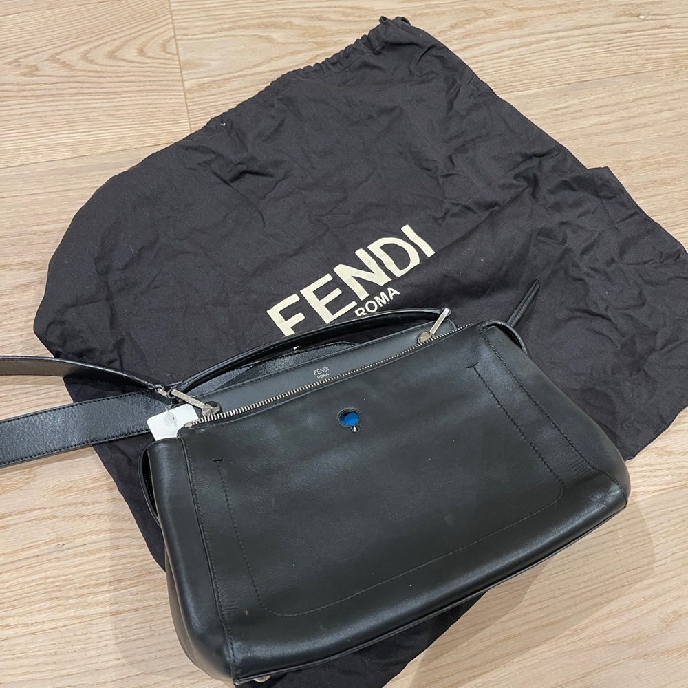 Fendi Black Leather Belt Bag